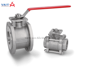 van bi inox điều khiển khí nén