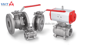 van bi inox điều khiển khí nén